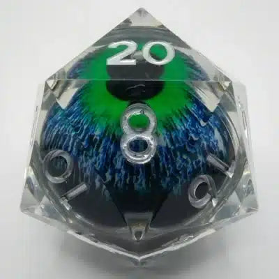 Liquid Core LED Blue/Black Demon Eye 55mm D20 image 0